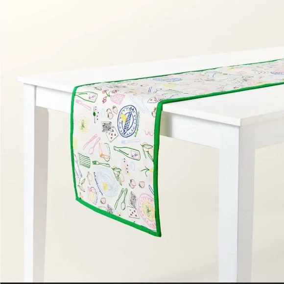 kate spade new york x Target
Party Print Table Runner Cream/ Green/Pink - Picture 2 of 3